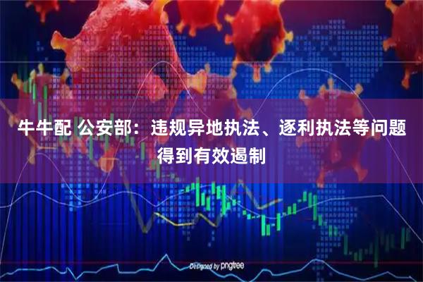 牛牛配 公安部：违规异地执法、逐利执法等问题得到有效遏制